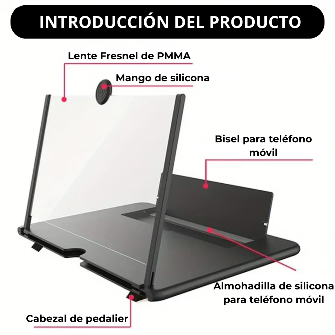 Amplificador de Pantalla 3D Plus Cuida la vista y postura (Oferta 1 + 1 GRATIS)
