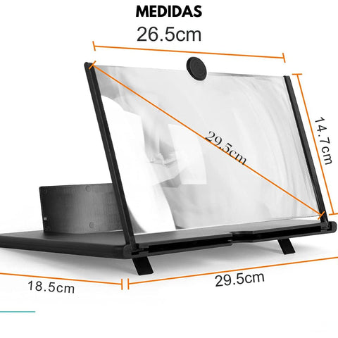 Amplificador de Pantalla 3D Plus Cuida la vista y postura (Oferta 1 + 1 GRATIS)
