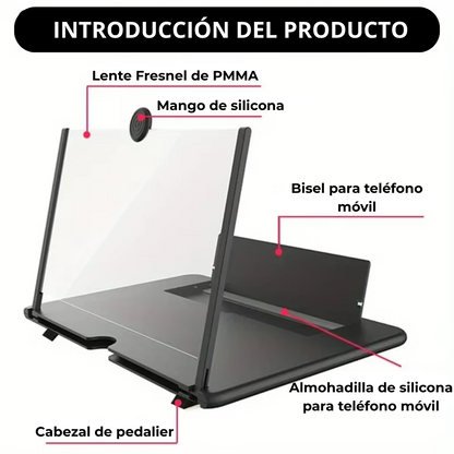 Amplificador de Pantalla 3D Plus Cuida la vista y postura (Oferta 1 + 1 GRATIS)