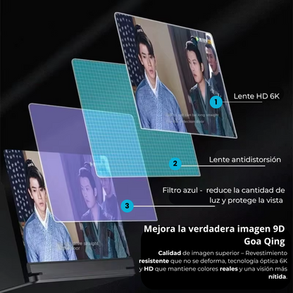 Amplificador de Pantalla 3D Plus Cuida la vista y postura (Oferta 1 + 1 GRATIS)